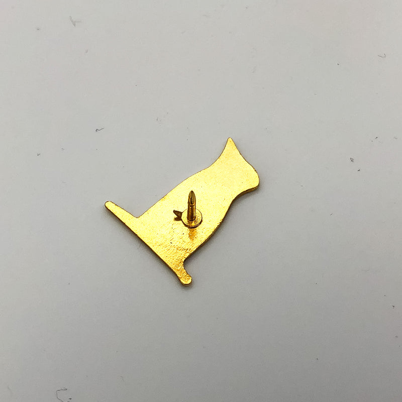 Vintage Canadian Flag Lapel Pin Red White Gold Border Red Leaf 3