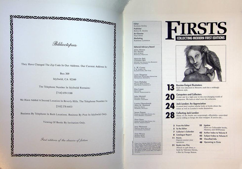 Firsts Magazine December 1992 Vol 2 No 12 Collecting Jack London 2