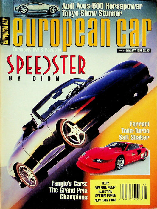 European Car Magazine January 1992 Vol 23 # 1 Speedster by Dion