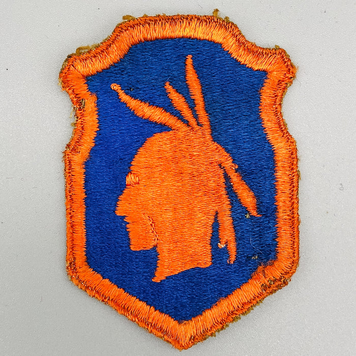 WW2 US Army Patch 98th Infantry Training Division Iroquois Cut Edge No Glow SSI