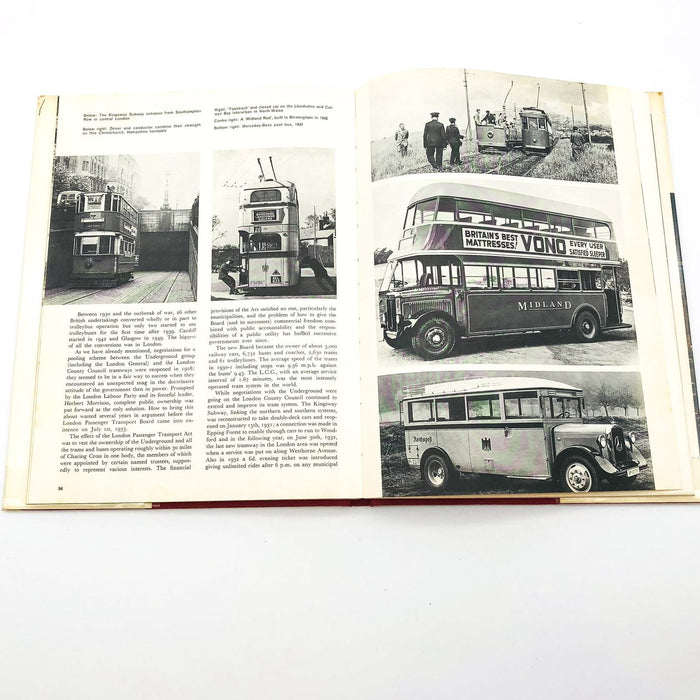 Buses Trolleys And Trams Hardcover Chas S. Dunbar 1969 Public Transportation 8