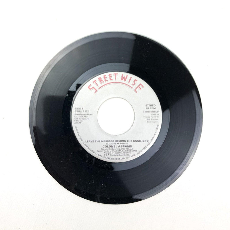 Colonel Abrams Leave the Message Behind the Door + Instrumental 45 RPM 7" Single 2