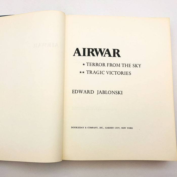 Airwar 1 Hardcover Edward Jablonski 1971 Book Club Edition WW2 Pearl Harbor Cpy2 6