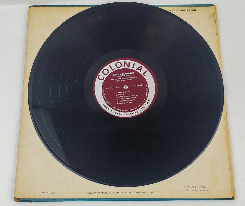 Juan Bota Espana Flamenca Record 33 RPM LP COL-142 Colonial 4