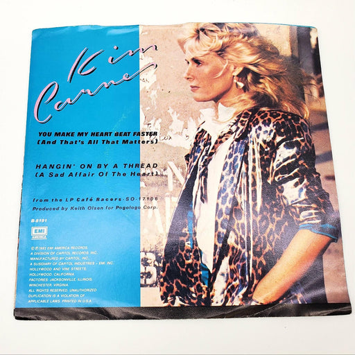 Kim Carnes You Make My Heart Beat Faster Single Record EMI 1984 B-8191 2