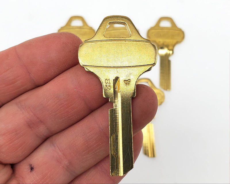 5x Schlage Everest 35-007 C135 Key Blanks Nickel Silver 6 Pin NOS 2