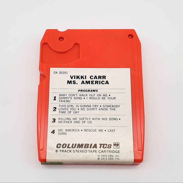 Vikki Carr Ms. America 8-Track Tape Album Columbia 1973 CA 32251