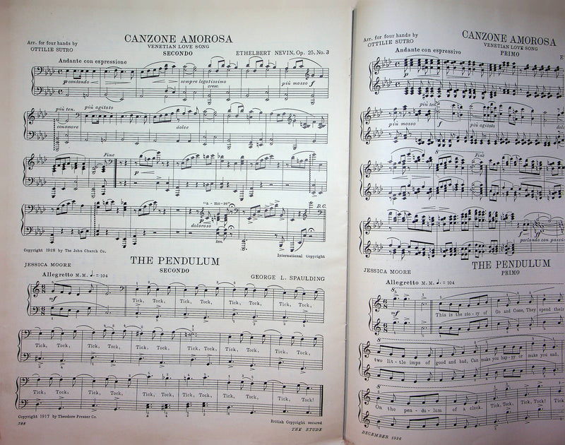 Rondo Gavotte 6th Violin Sonata Sheet Music Johann Bach Song 1936 Etude Magazine 3