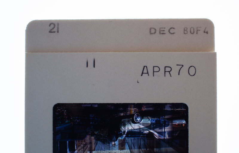 Vintage 35mm Photo Transparency Slides - Man with Fedora 1970 & 1980 | Lot of 2