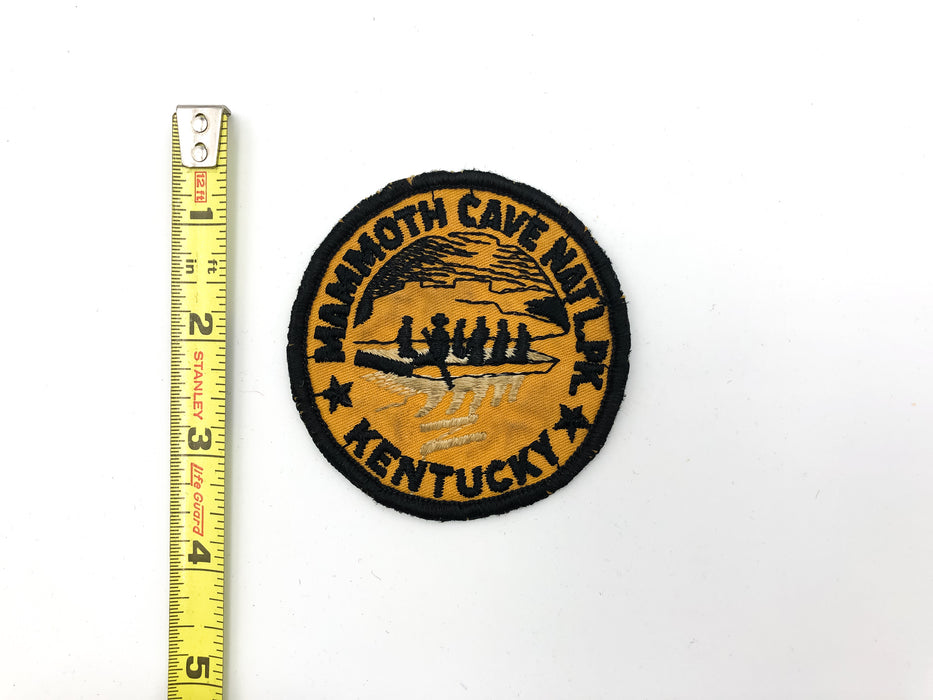 Vintage Mammoth Cave National Park Patch Embroidered Kentucky Souvenir