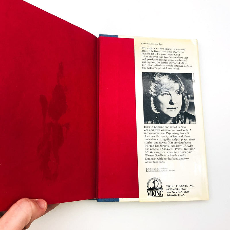 The Hearts and Lives of Men Hardcover Fay Weldon 1988 Love Marriage 1st Ed 1 11