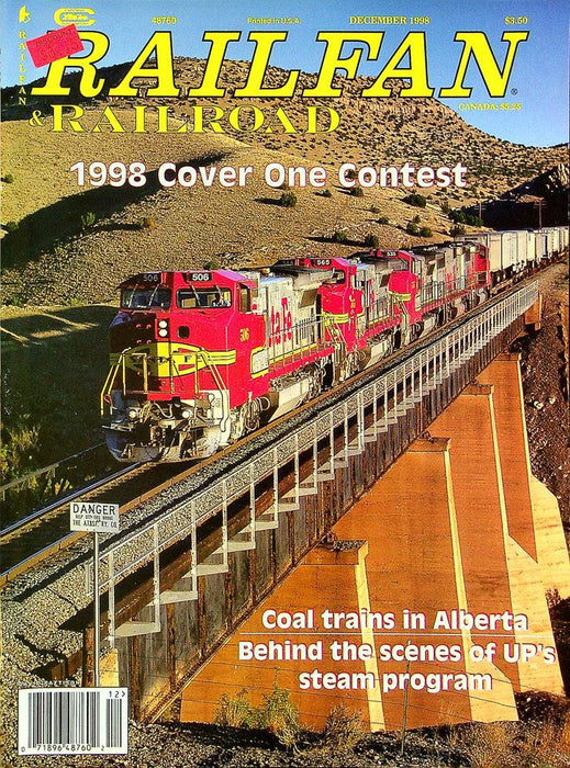 Railfan & Railroad Magazine December 1998 Vol 17 No 12 1998 Cover One Contest