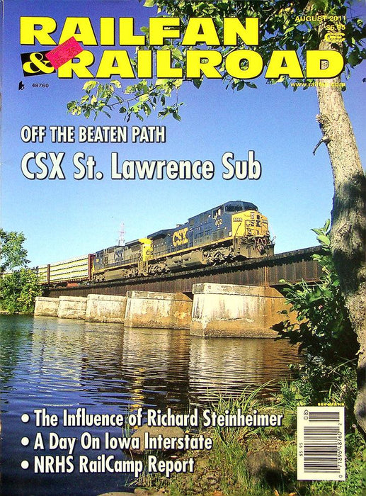 Railfan & Railraod Magazine August 2011 Vol 30 No 8 CSX St. Lawrence Sub