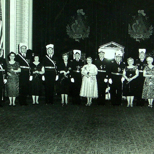 Knights Templar Photograph 8x10 Frock Uniforms Grand Commandery w/ Wives Spouse 1