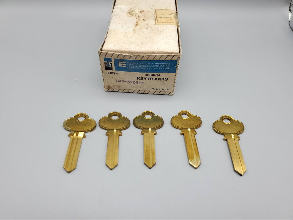 5x Corbin BX4-57D2 Key Blanks 57D2 Keyway Brass 6 Pin NOS 3