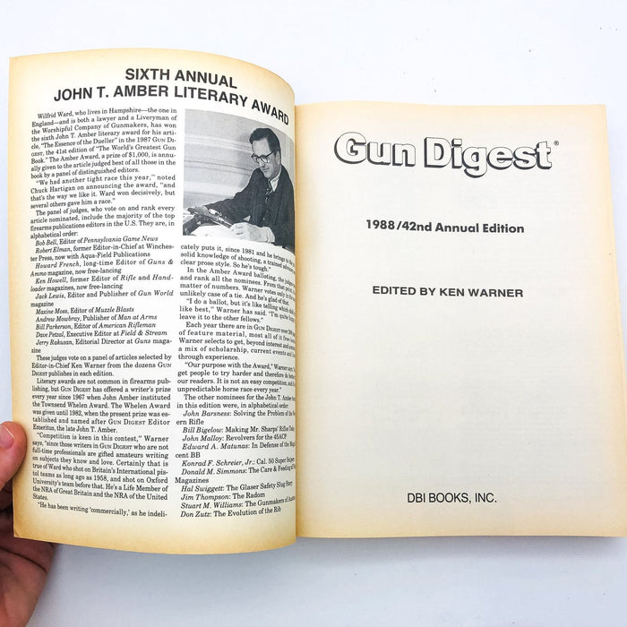 Gun Digest Paperback Ken Warner 1988 42nd Edition Technical Experts Catalog 6