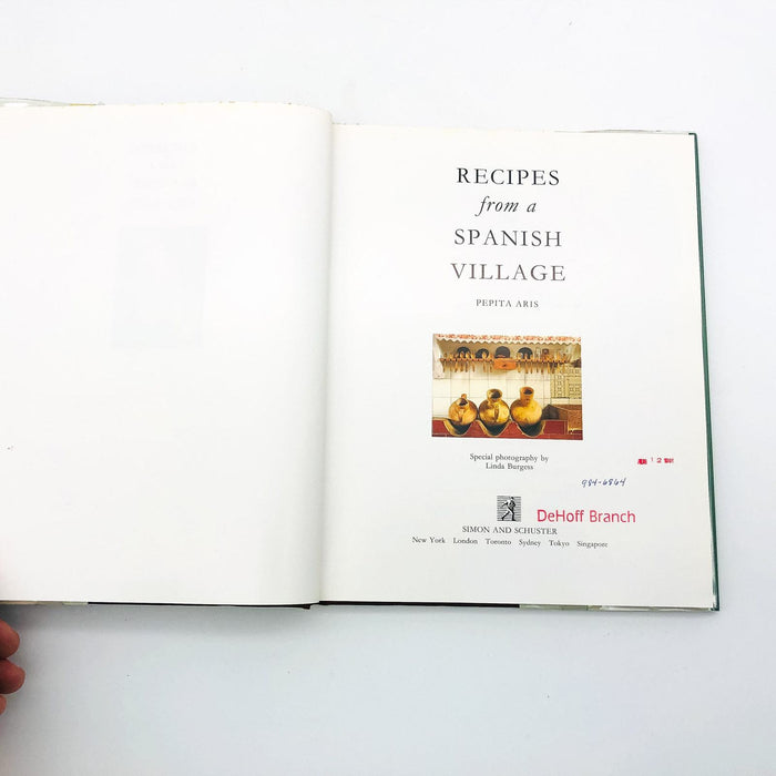 Recipes From A Spanish Village Hardcover Pepita Aris 1990 Spain Cookery Recipes 7