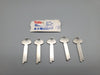 5x Yale R395 1/2 1-1/4" Key Blanks Flat Steel USA Made Vintage NOS 3