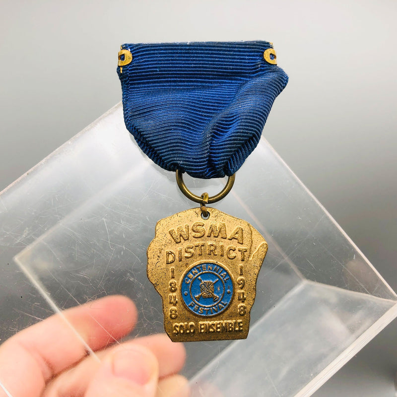 Wisconsin School Music Association Medal Pin Award WSMA Centennial Festival 1948