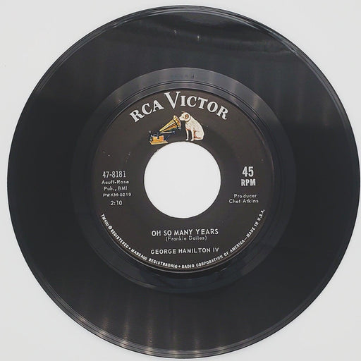 George Hamilton IV Abilene Record 45 RPM Single 47-8181 RCA Victor 1963 2