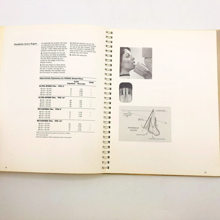 X-Rays In Dentistry Spiral Bound Eastman Kodak 1985 1st Edition Radiography 9