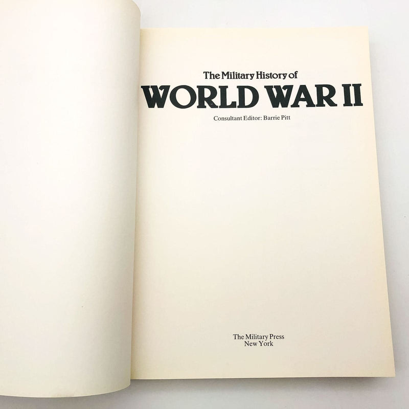 The Military History Of World War 2 Hardcover Barrie Pitt 1988 WW2 Color Maps 6