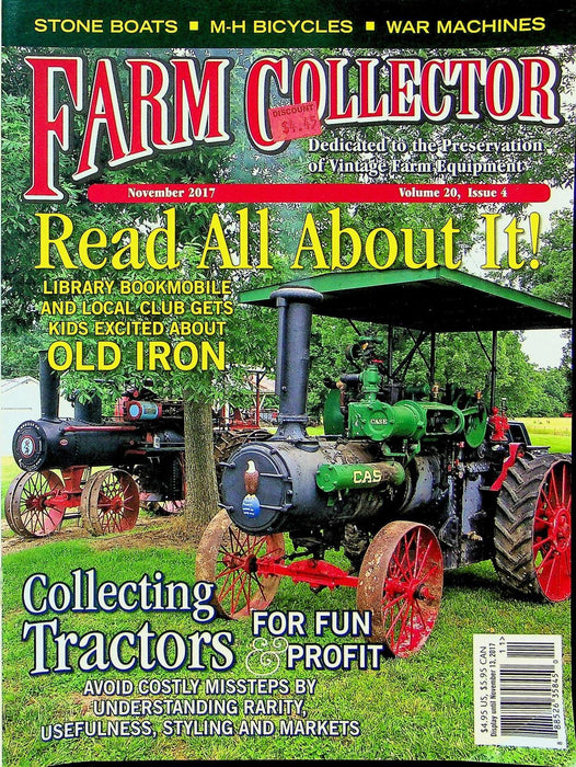 Farm Collector Magazine November 2017 Vol 20 # 4 Stone Boats