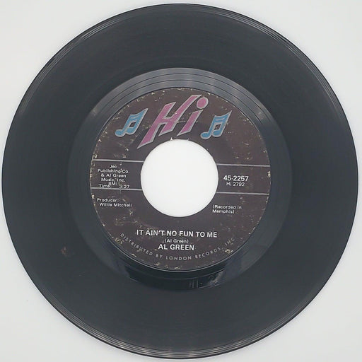 Al Green Livin' For You Record 45 RPM Single 45-2257 Hi Records 1973 2