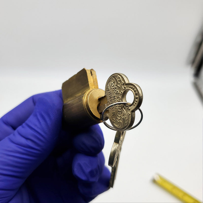 Corbin 460R Lock Cylinder Key In Knob 440 Series X99 Keyway Satin Brass NOS