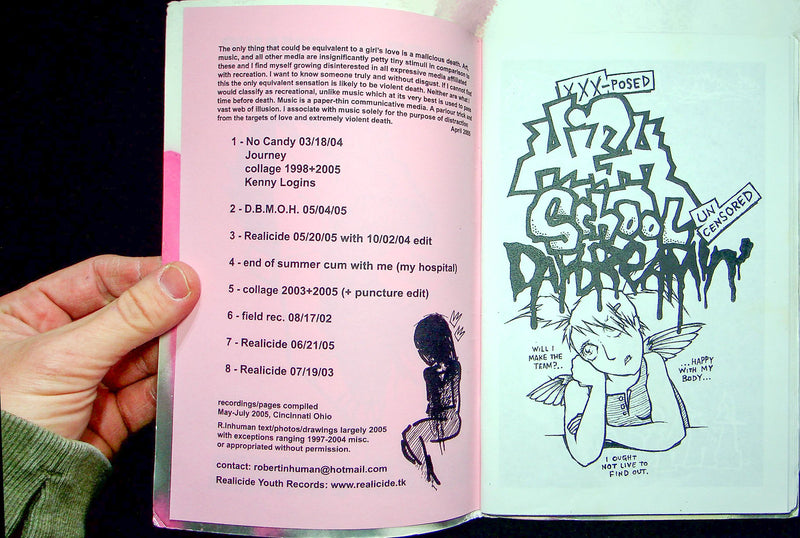 Robert Inhuman's Rockin Summer Zine 2005 Cincinnati Ohio Realicide Youth Records