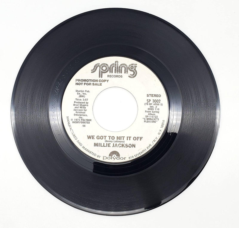 Millie Jackson We Got To Hit It Off 45 Single Record Spring 1979 SP 3002 PROMO 2