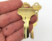 5x Schlage Everest 35-007 C234 Key Blanks Nickel Silver 5 Pin NOS 2