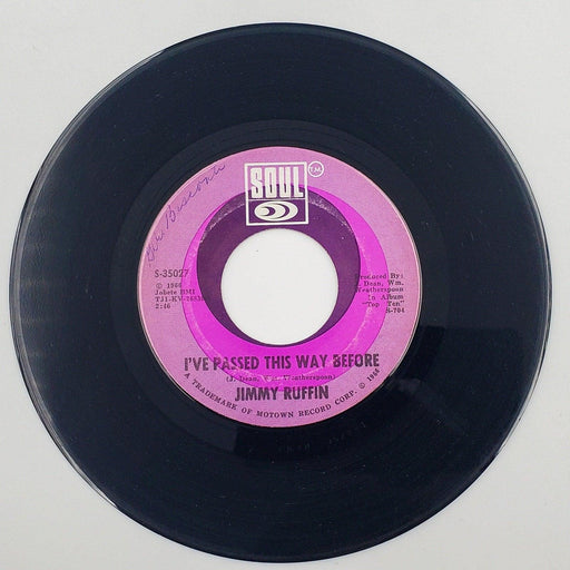 Jimmy Ruffin I've Passed This Way Before 45 RPM Single Record Soul 1966 1
