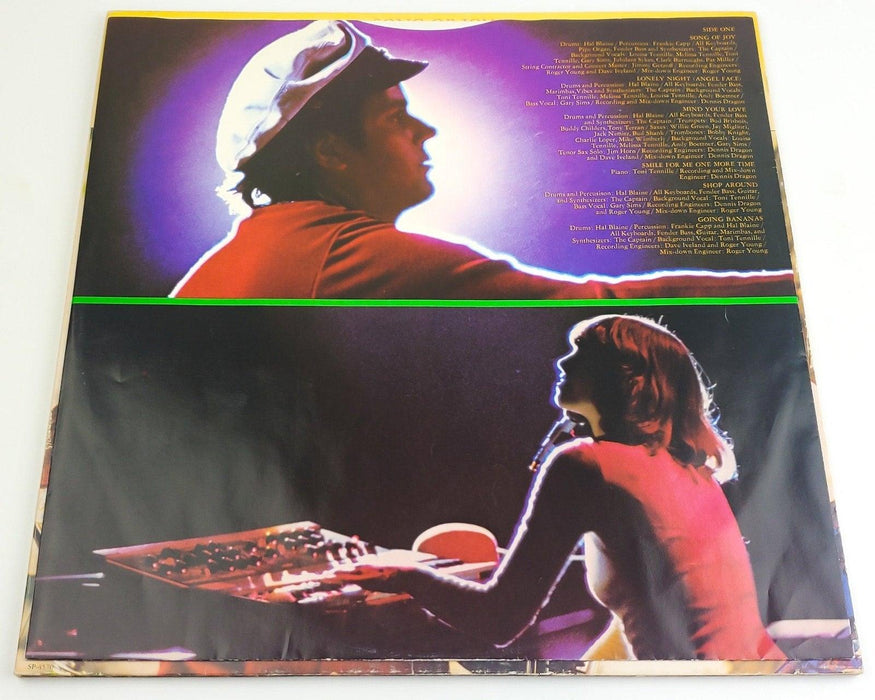 Captain & Tennille Song Of Joy LP Record A&M 1976 Cover & Inner Sleeve Only 6
