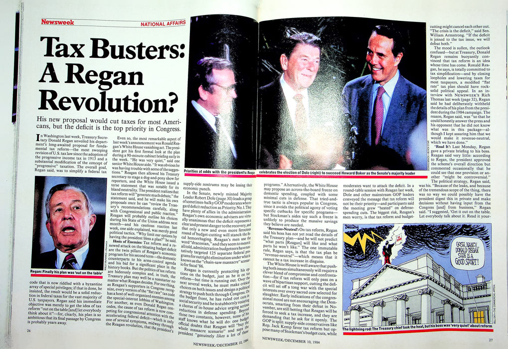 Newsweek Magazine December 10 1984 Regan Tax Cuts American Embassies Under Fire