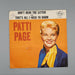 Patti Page Don't Read The Letter / That's All I Need To Know Single Record 1959 1