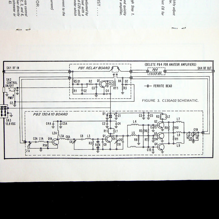 Henry Tempo Solid State VHF Amplifier Operating Manual for C130A & 130A Series