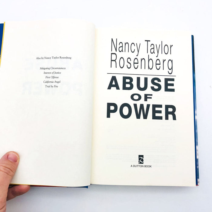 Abuse Of Power Hardcover Nancy Taylor Rosenberg 1997 1st Edition Police Crime 7