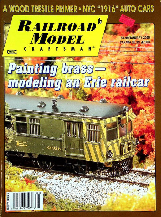 Railroad Model Craftsman Magazine January 2005 Vol 73 No 8 Modeling Erie Railcar