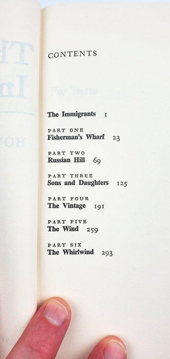 The Immigrants Howard Fast 1977 Houghton Mifflin 6