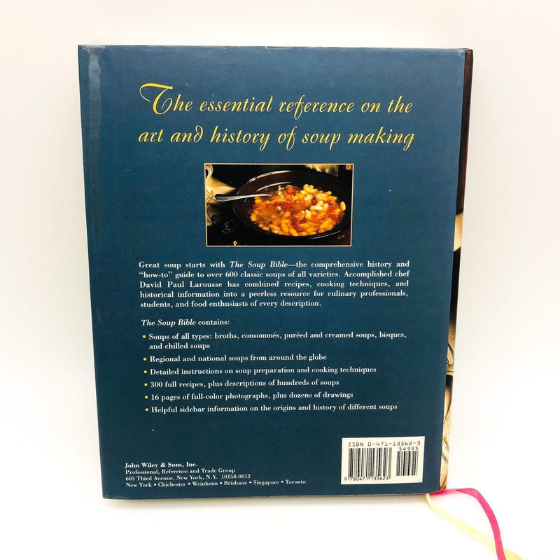 The Soup Bible Hardcover David Paul Larousse 1997 Stocks Preparation Technique 2