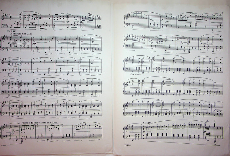 Waltz Intermezzo Dance Scene Merry Widow Vintage Sheet Music 1907 Terpsichore 3