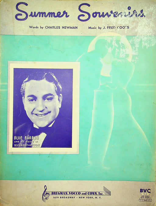 Summer Souvenirs Sheet Music J Fred Coots Charles Newman 1938 Song Blue Barron 1