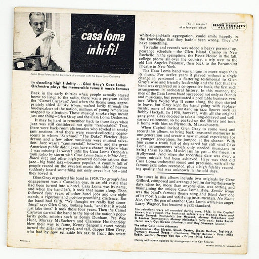 Glen Gray Casa Loma in Hi-Fi Part 1 Record 45 RPM EP Capitol Records 1956 2