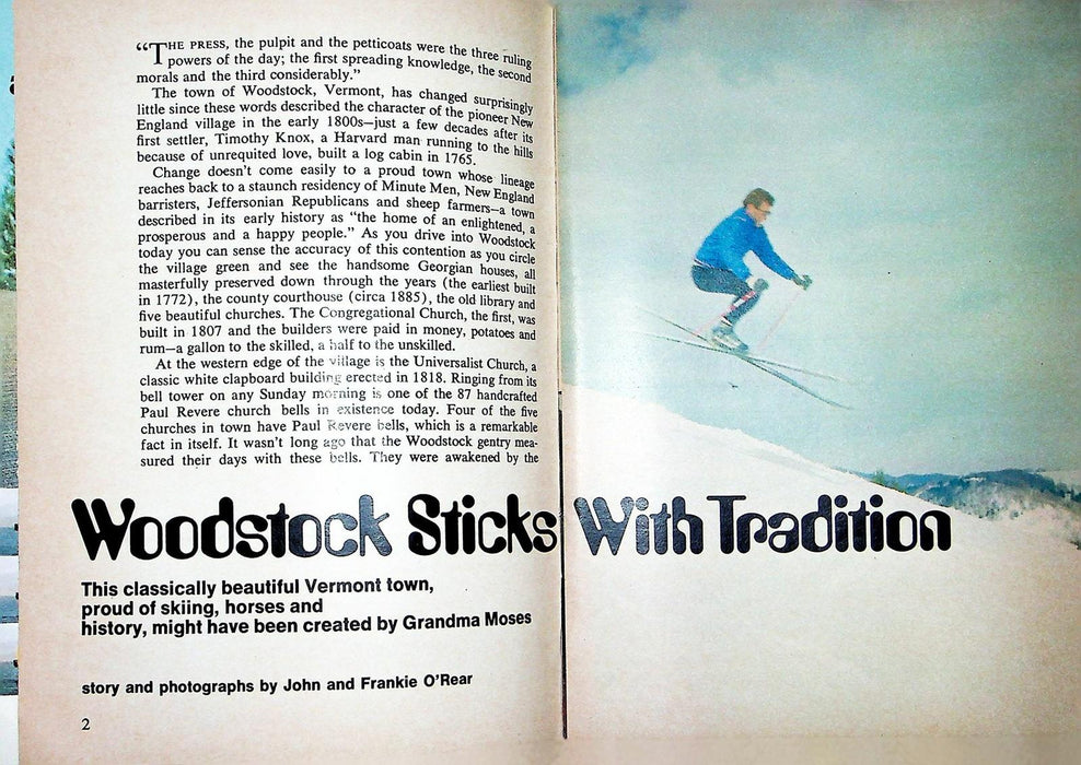 Ford Times Magazine February 1973 Woodstock Vermont '73 Maverick Bumper System