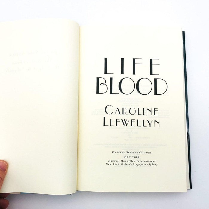 Life Blood Hardcover Caroline Llewellyn 1993 Mystery Romance Danger Widow 7