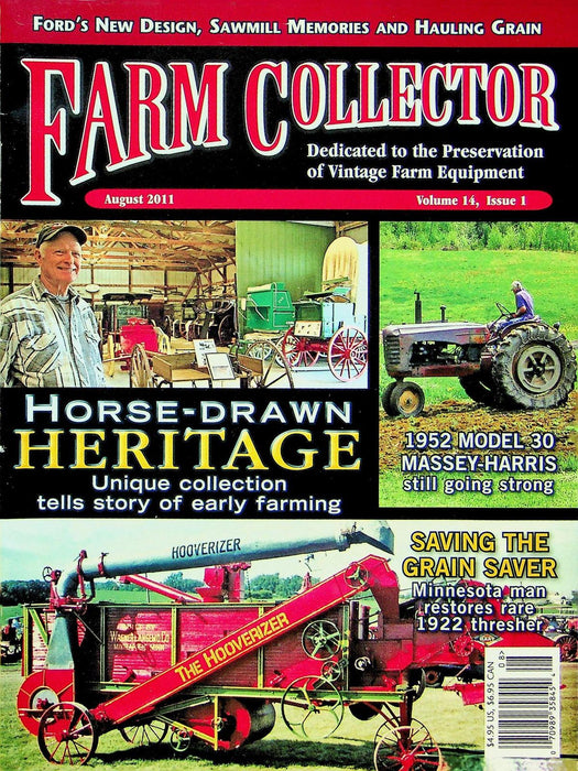 Farm Collector Magazine August 2011 Vol 14 # 1 1952 Model 30 Massey Harris