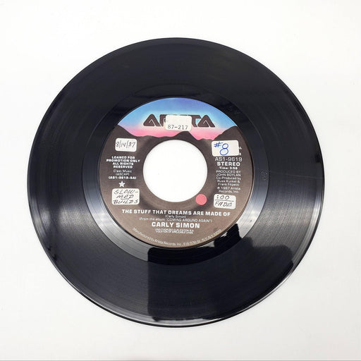 Carly Simon The Stuff That Dreams Are Made Of Single Record Arista 1987 PROMO 2