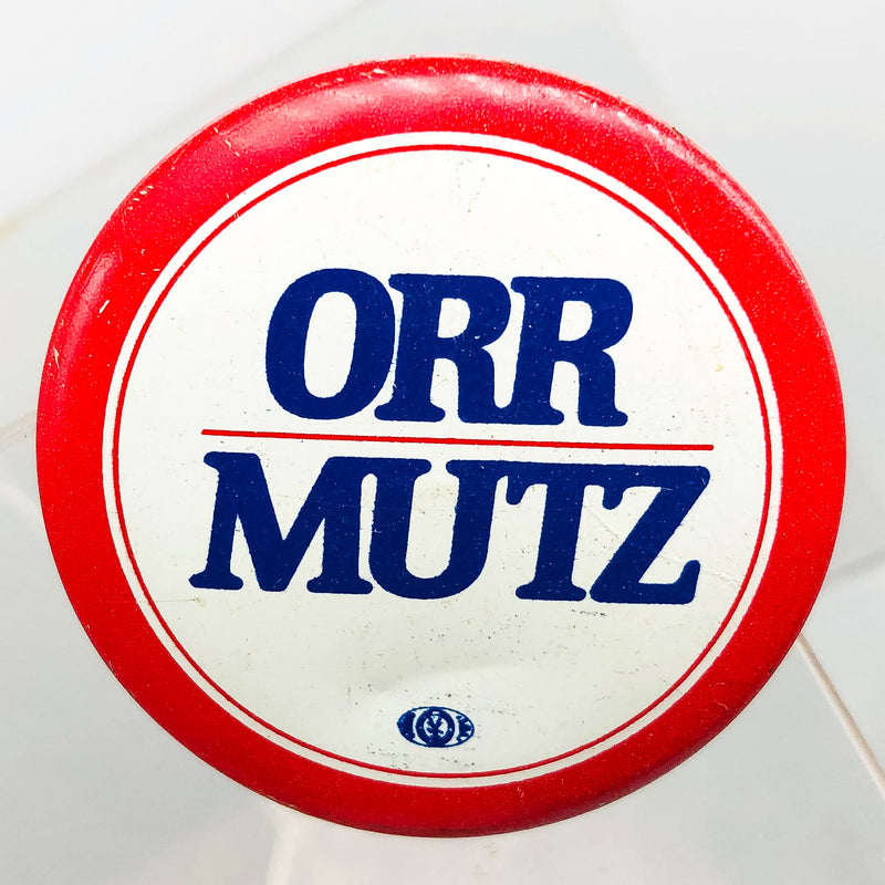 Orr Mutz Political Button 1.5" Indiana Governor Campaign Robert Bob Vintage 2