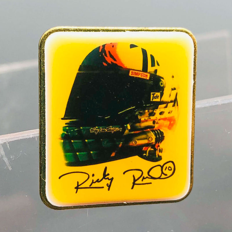 Ricky Rudd Nascar Lapel Pin Tide No 10 Ford Thunderbird Epoxy Pinback Helmet